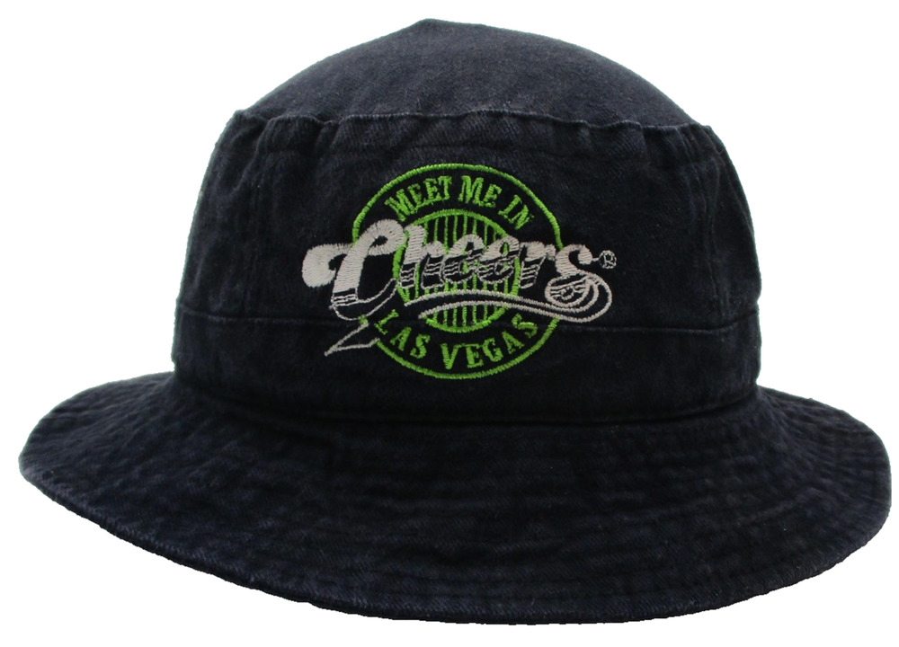 Vintage Sportcap Cheers Las Vegas Hat Cap Bucket Mens One Size Blue Denim